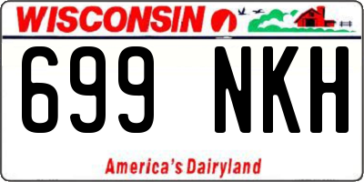 WI license plate 699NKH