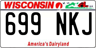 WI license plate 699NKJ