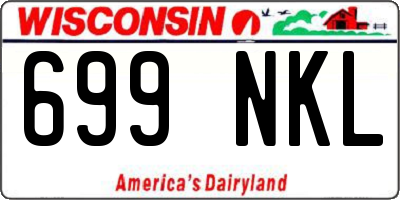WI license plate 699NKL
