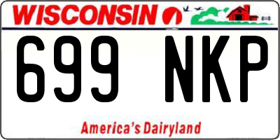WI license plate 699NKP
