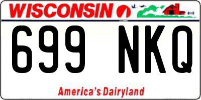 WI license plate 699NKQ