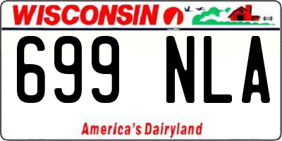 WI license plate 699NLA