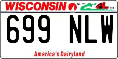 WI license plate 699NLW