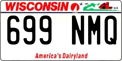 WI license plate 699NMQ
