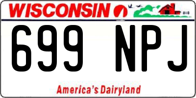 WI license plate 699NPJ