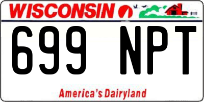 WI license plate 699NPT