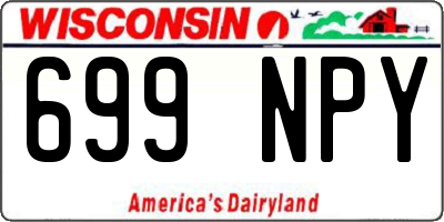 WI license plate 699NPY