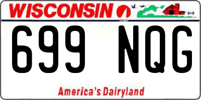 WI license plate 699NQG