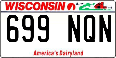 WI license plate 699NQN