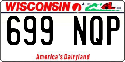 WI license plate 699NQP