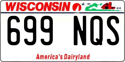 WI license plate 699NQS