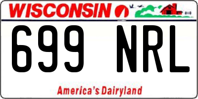 WI license plate 699NRL