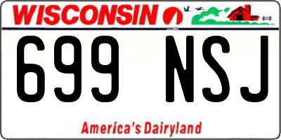 WI license plate 699NSJ