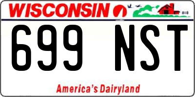 WI license plate 699NST