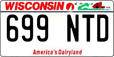 WI license plate 699NTD