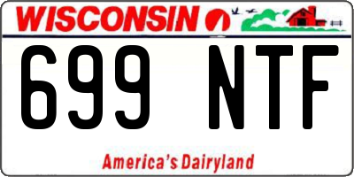 WI license plate 699NTF