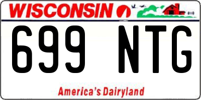 WI license plate 699NTG