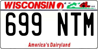 WI license plate 699NTM