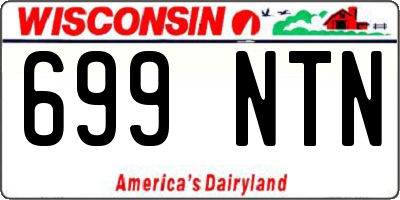 WI license plate 699NTN