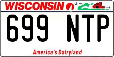 WI license plate 699NTP