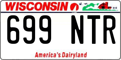 WI license plate 699NTR