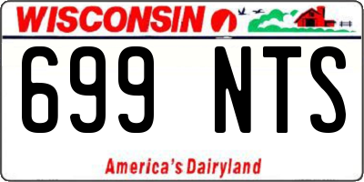 WI license plate 699NTS