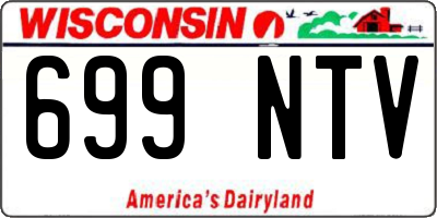 WI license plate 699NTV