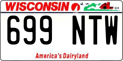 WI license plate 699NTW