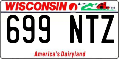 WI license plate 699NTZ