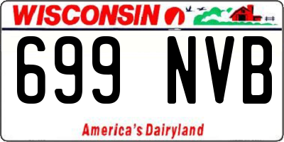 WI license plate 699NVB