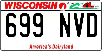 WI license plate 699NVD