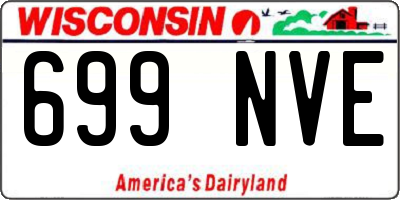 WI license plate 699NVE