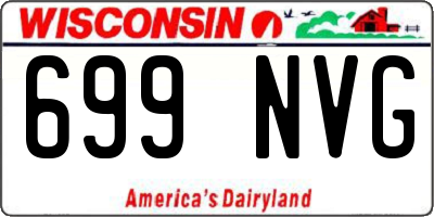 WI license plate 699NVG