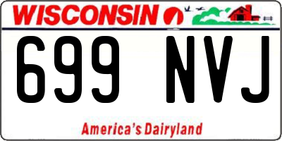 WI license plate 699NVJ