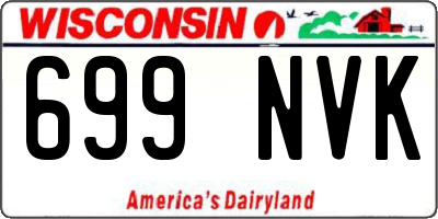 WI license plate 699NVK
