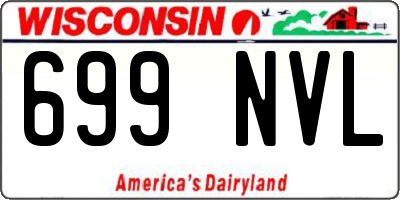 WI license plate 699NVL