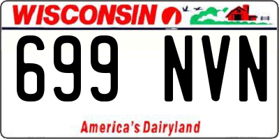 WI license plate 699NVN