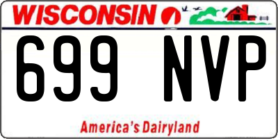 WI license plate 699NVP