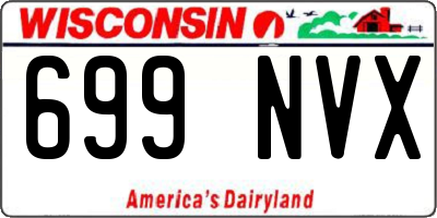 WI license plate 699NVX