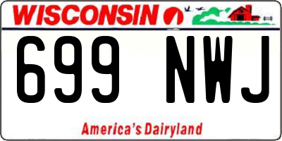 WI license plate 699NWJ