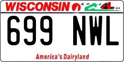 WI license plate 699NWL
