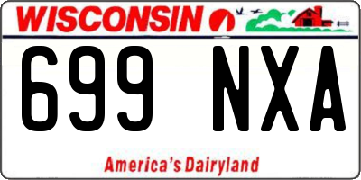 WI license plate 699NXA