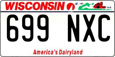 WI license plate 699NXC