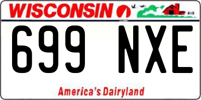 WI license plate 699NXE