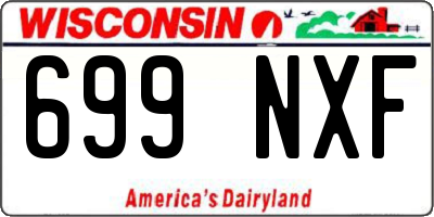 WI license plate 699NXF