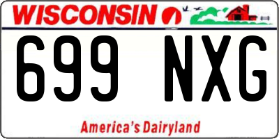 WI license plate 699NXG