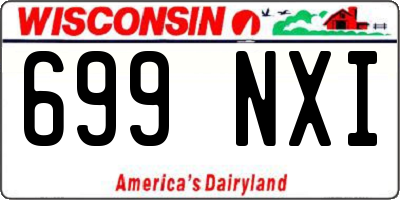 WI license plate 699NXI