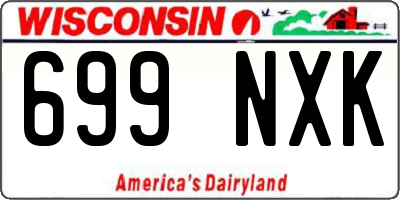 WI license plate 699NXK