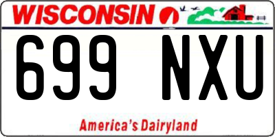 WI license plate 699NXU