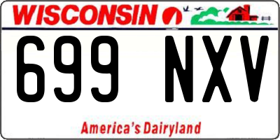 WI license plate 699NXV